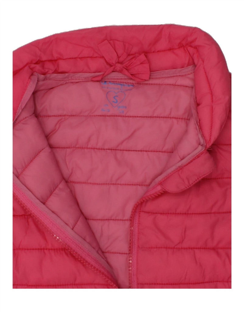 CHAMPION Girls Padded Gilet 7-8 Years Small Pink | Vintage Champion | Thrift | Second-Hand Champion | Used Clothing | Messina Hembry 