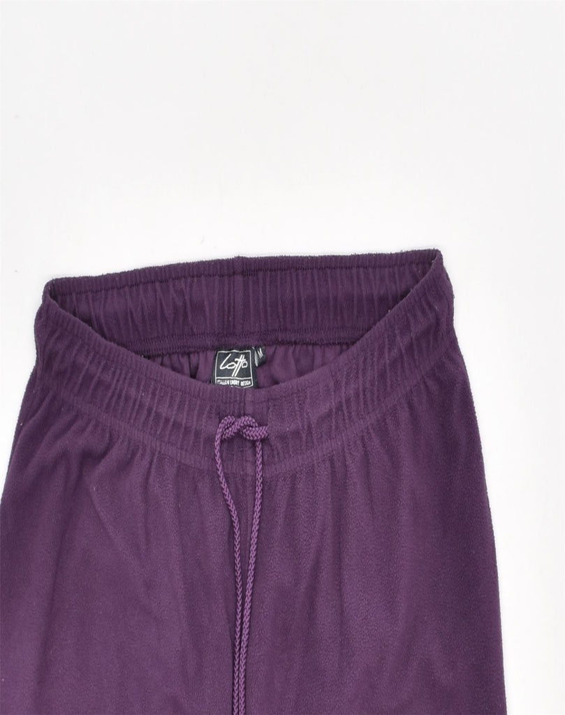 LOTTO Womens Fleece Tracksuit Trousers Medium Purple Polyester | Vintage | Thrift | Second-Hand | Used Clothing | Messina Hembry 