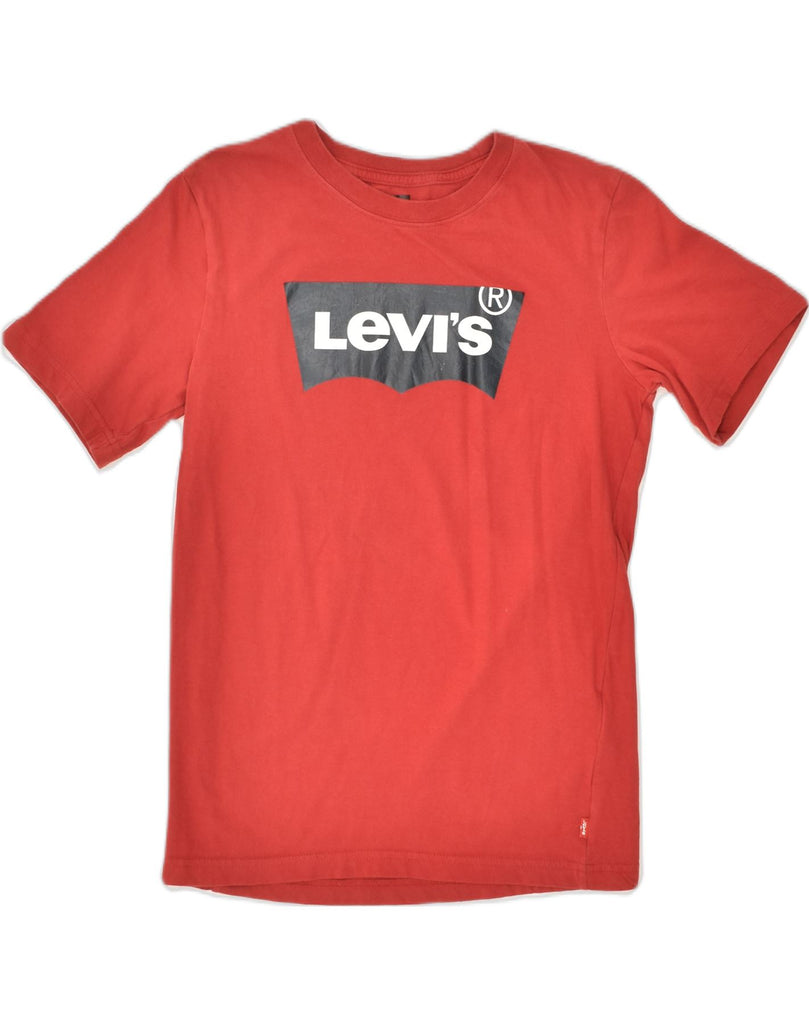 LEVI'S Boys Graphic T-Shirt Top 15-16 Years Red Cotton | Vintage Levi's | Thrift | Second-Hand Levi's | Used Clothing | Messina Hembry 