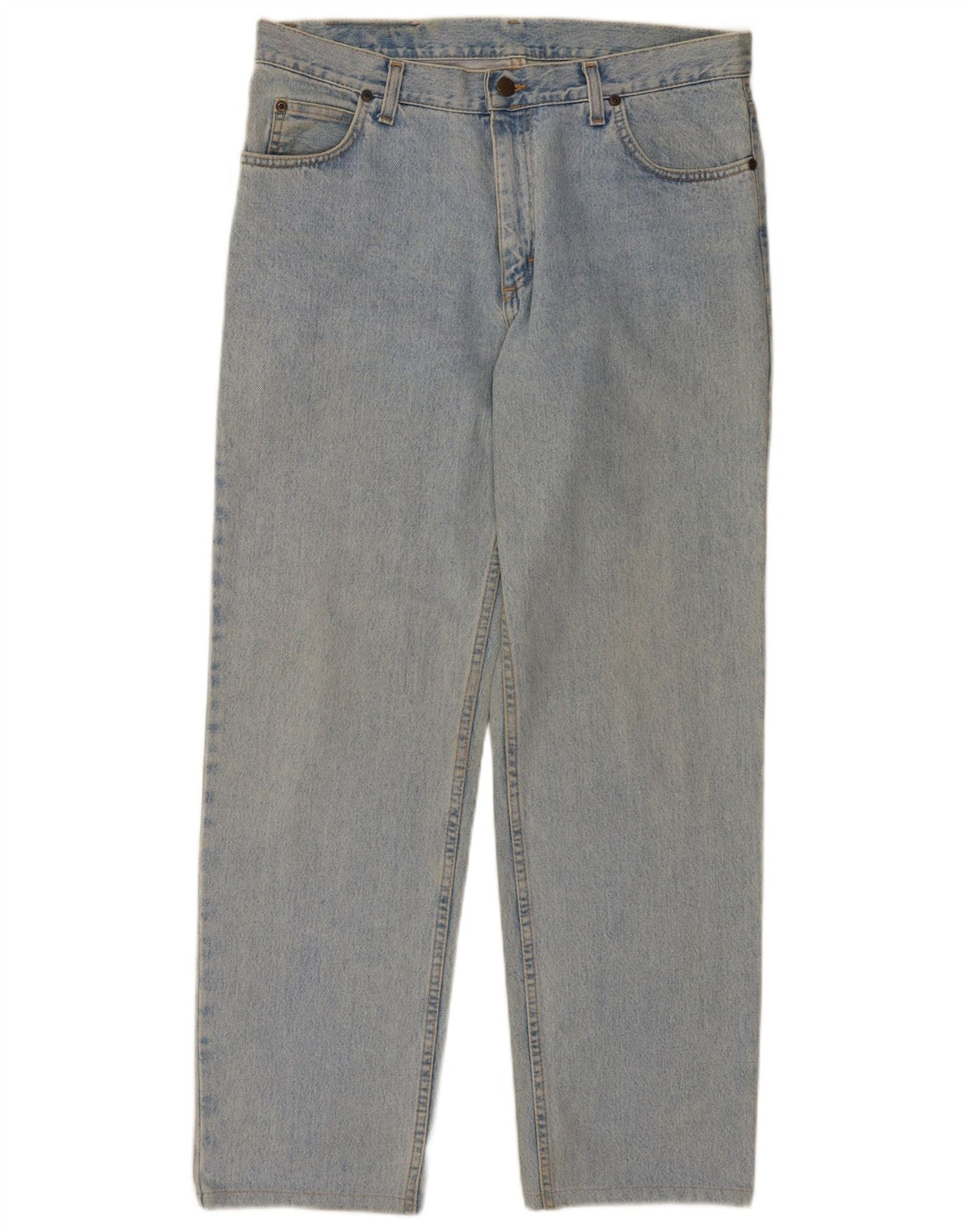 Lee Mens Brooklyn Straight Jeans W36 L30 Blue Cotton