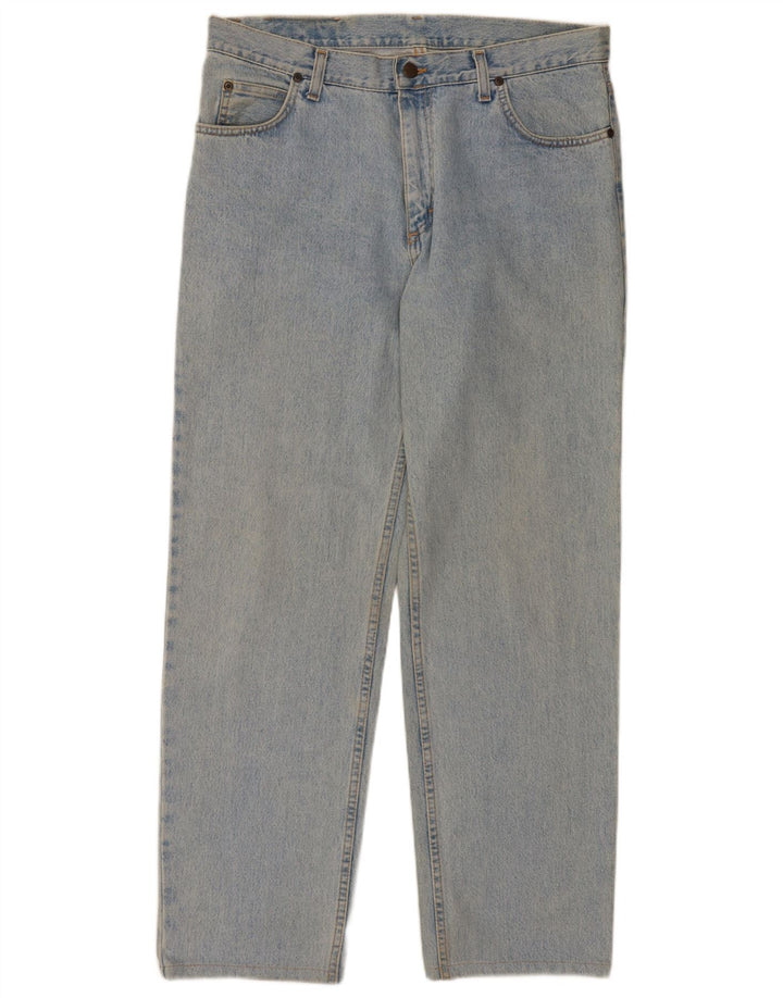 Lee Mens Brooklyn Straight Jeans W36 L30 Blue Cotton