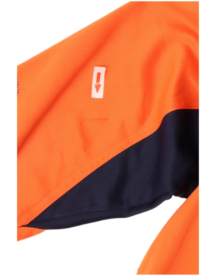 Lotto Boys Tracksuit Top Jacket 13-14 Years Large Orange Colourblock