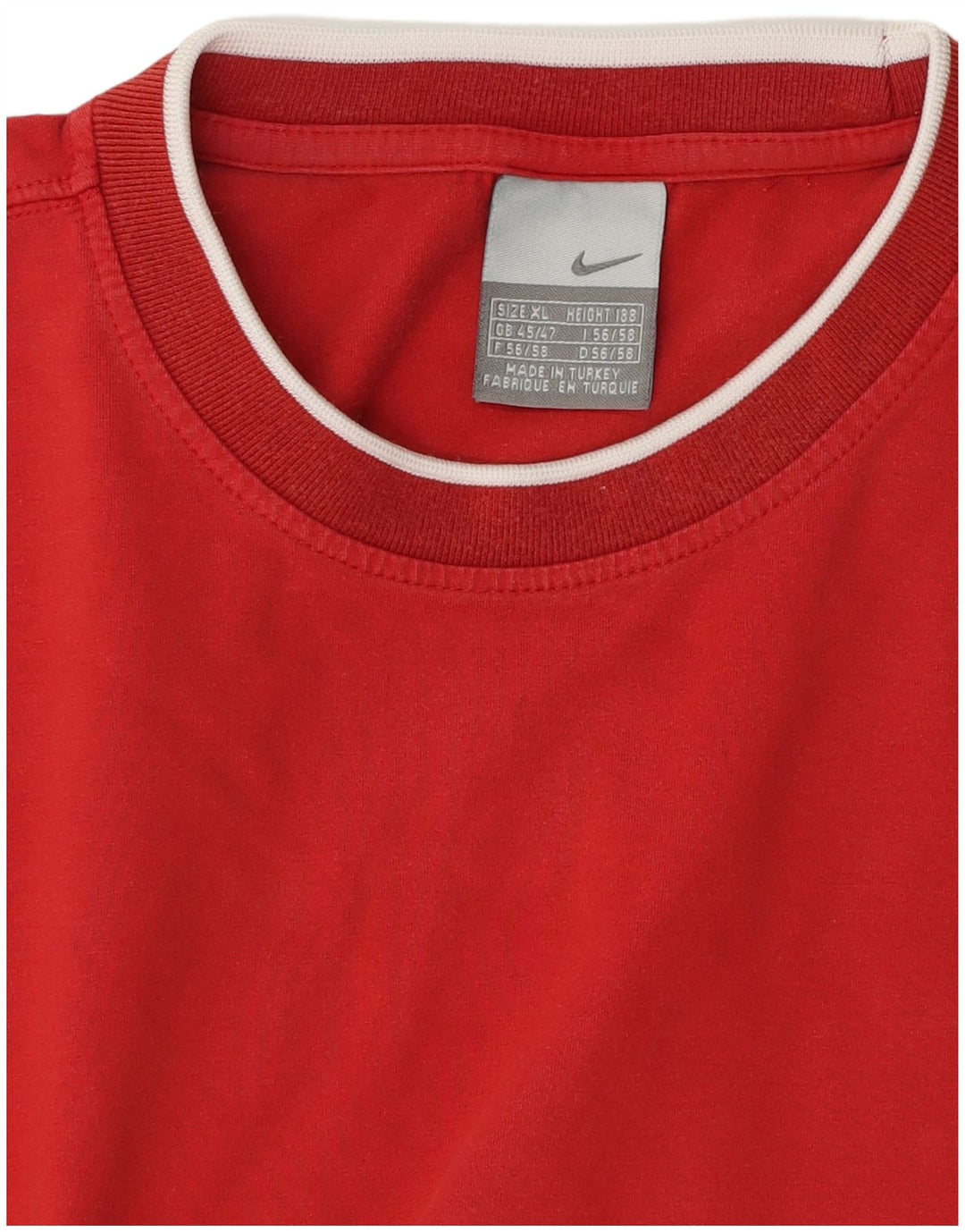 Nike Mens T-Shirt Top UK 45/47 XL Red Colourblock