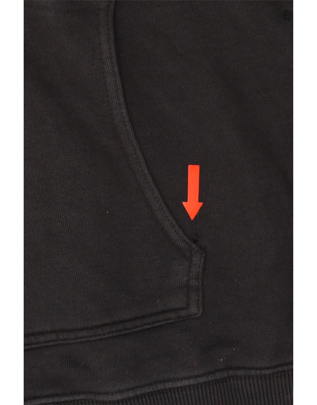 Fila Mens Graphic Zip Hoodie Sweater Large Black Cotton