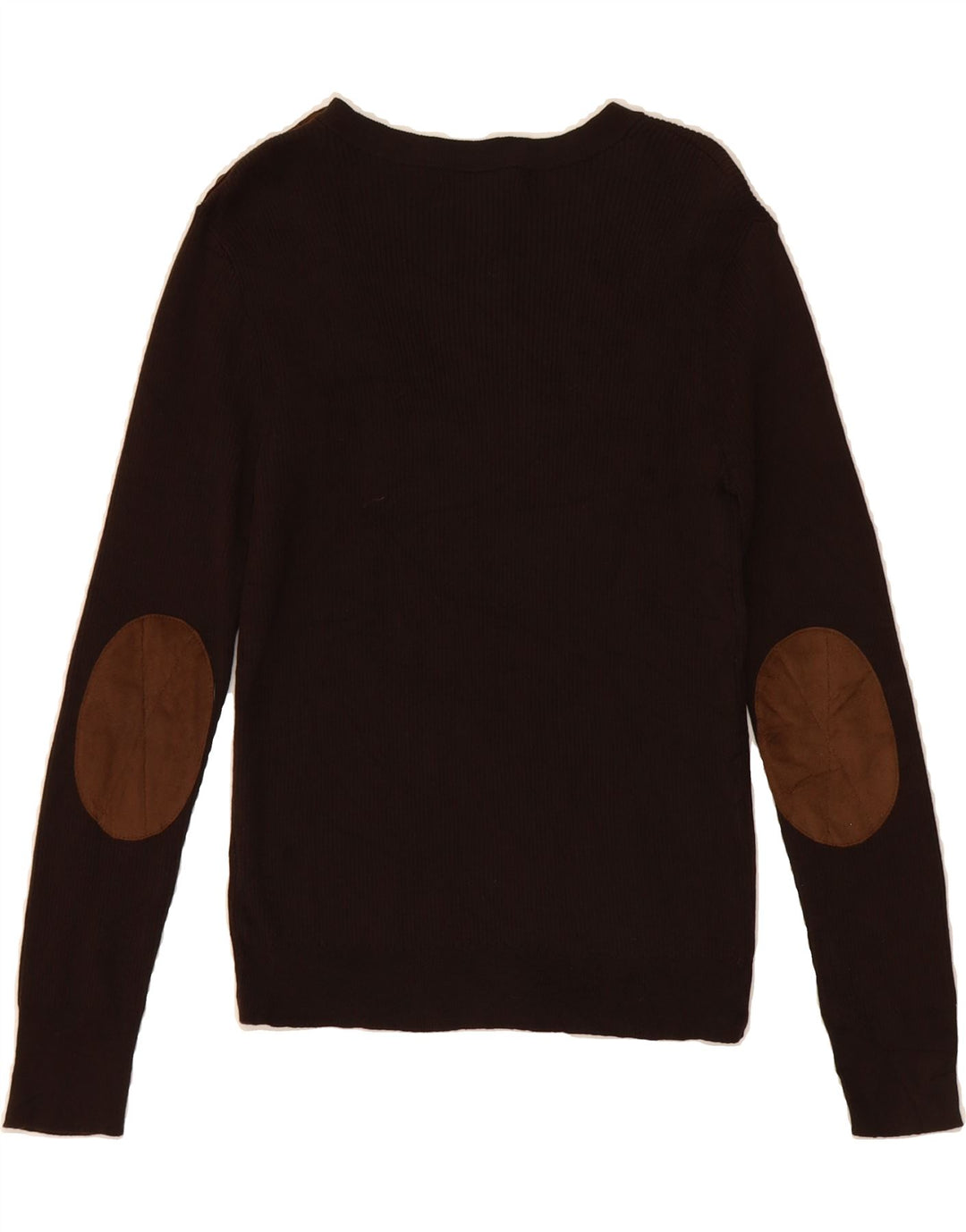 RALPH LAUREN Womens Button Neck Jumper Sweater UK 8 Small Brown Cotton Vintage Ralph Lauren and Second-Hand Ralph Lauren from Messina Hembry 