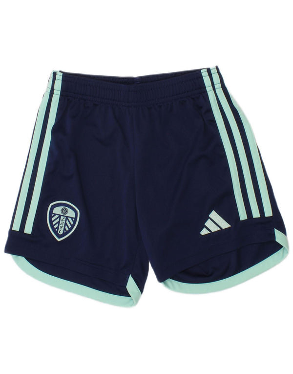 Adidas Boys Aeroready Graphic Sport Shorts 7-8 Years Navy Blue Colourblock
