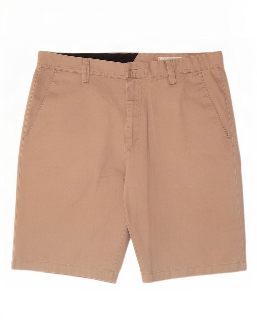 Volcom Mens Chino Shorts Large W36 Beige Polyester