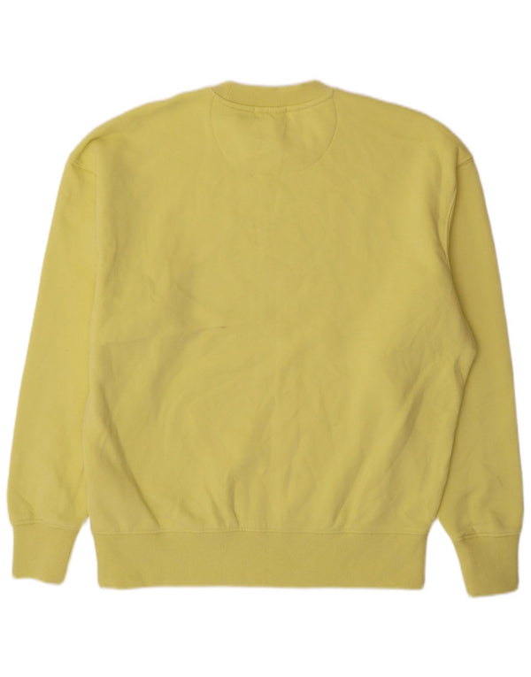 Jack Wills Mens Oversized Sweatshirt Jumper Small Yellow Cotton