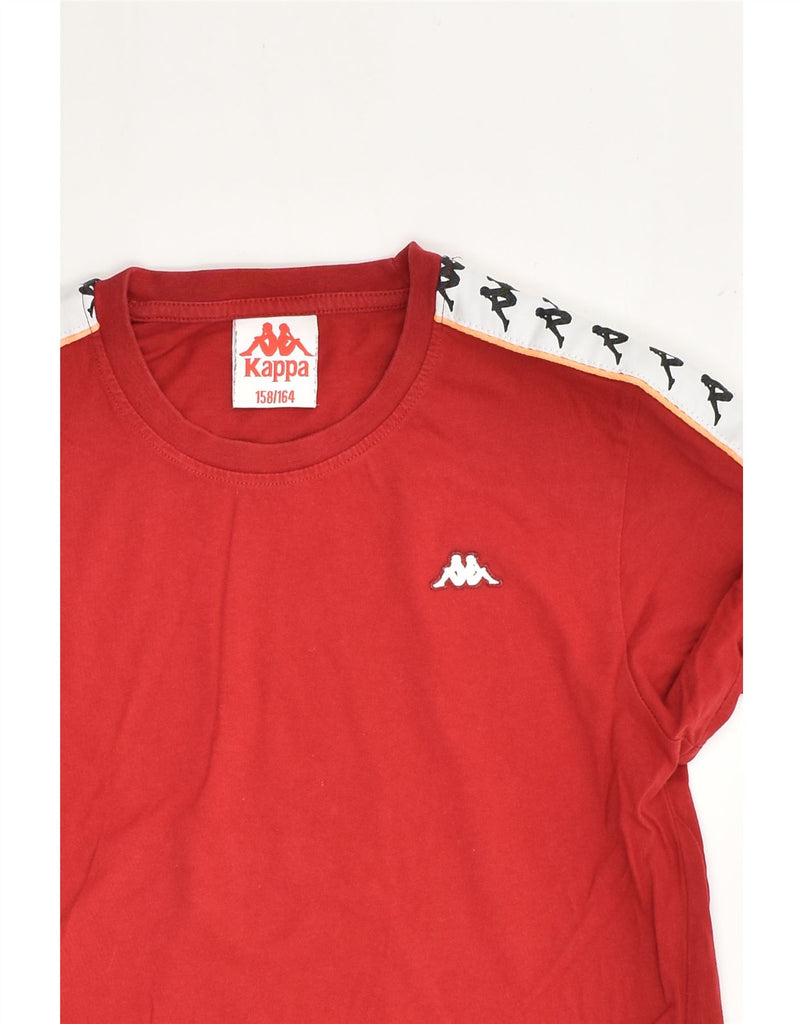 KAPPA Boys T-Shirt Top 13-14 Years Red Cotton | Vintage Kappa | Thrift | Second-Hand Kappa | Used Clothing | Messina Hembry 