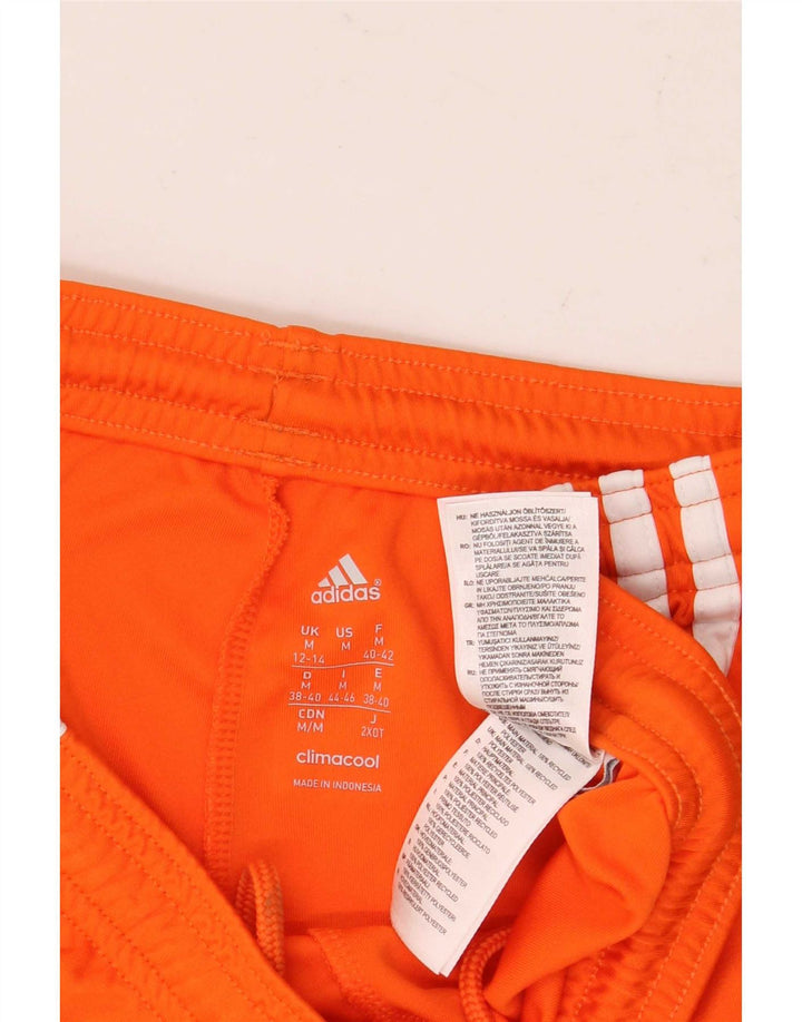 Adidas Womens Climacool Sport Shorts UK 12/14 Medium  Orange Polyester