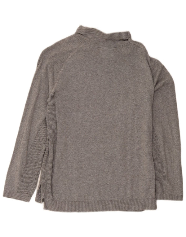 Zara Girls Turtle Neck Jumper Sweater 13-14 Years Grey Cotton