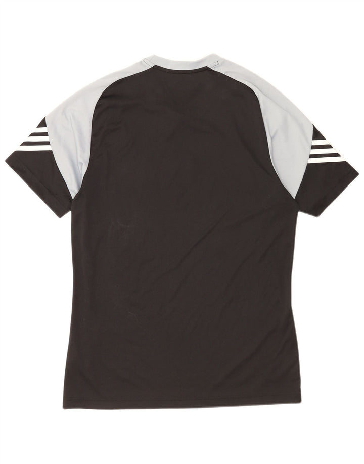 Adidas Mens Climalite Graphic T-Shirt Top Medium Black Colourblock