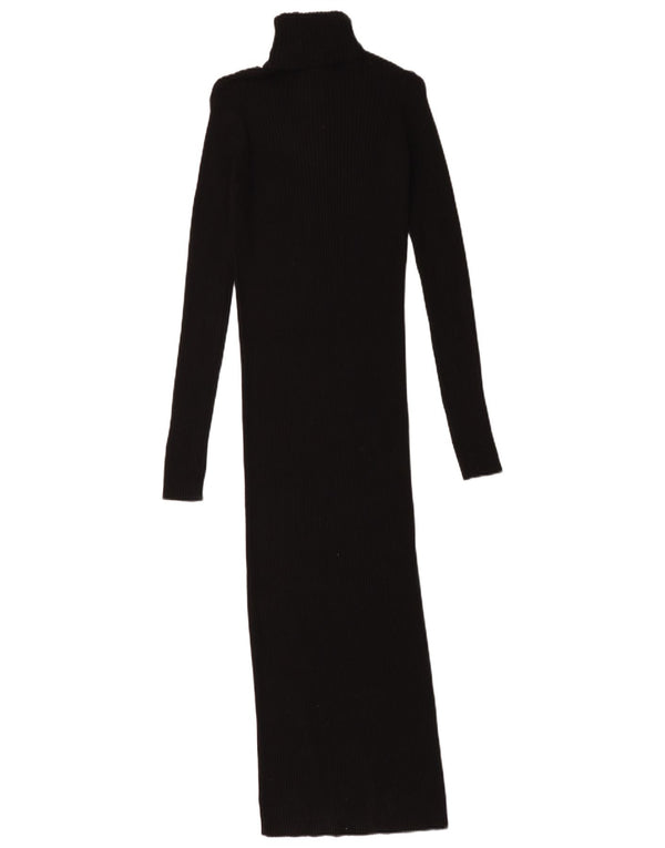 Zara Womens Maxi Jumper Dress UK 8 Small Black