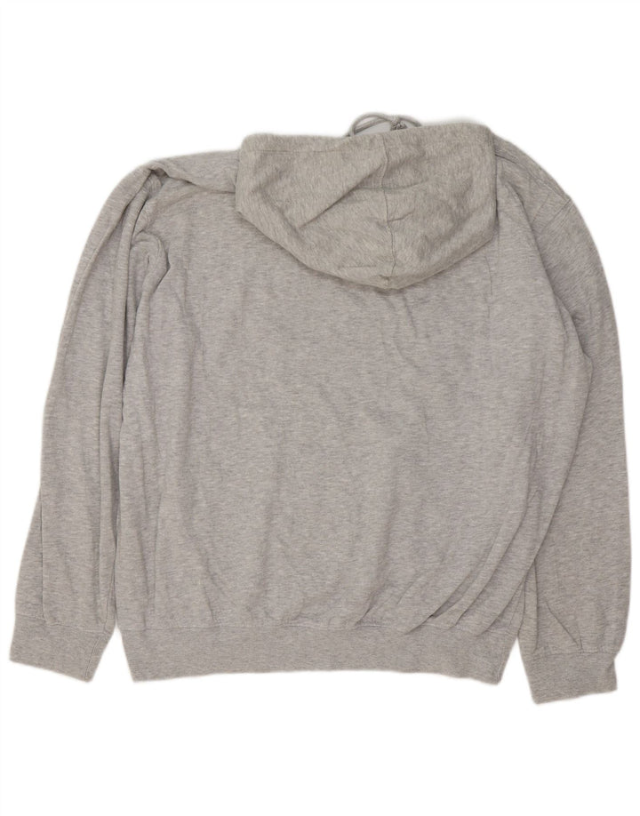 Hard Rock Cafe Mens Barcelona Graphic Hoodie Jumper 2XL Grey Flecked Cotton