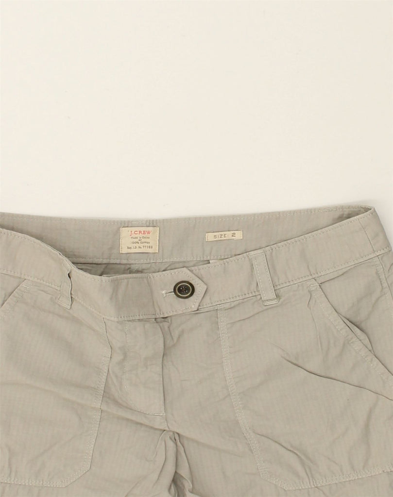 J. CREW Womens Chino Shorts US 2 XS W32  Grey Cotton | Vintage J. Crew | Thrift | Second-Hand J. Crew | Used Clothing | Messina Hembry 