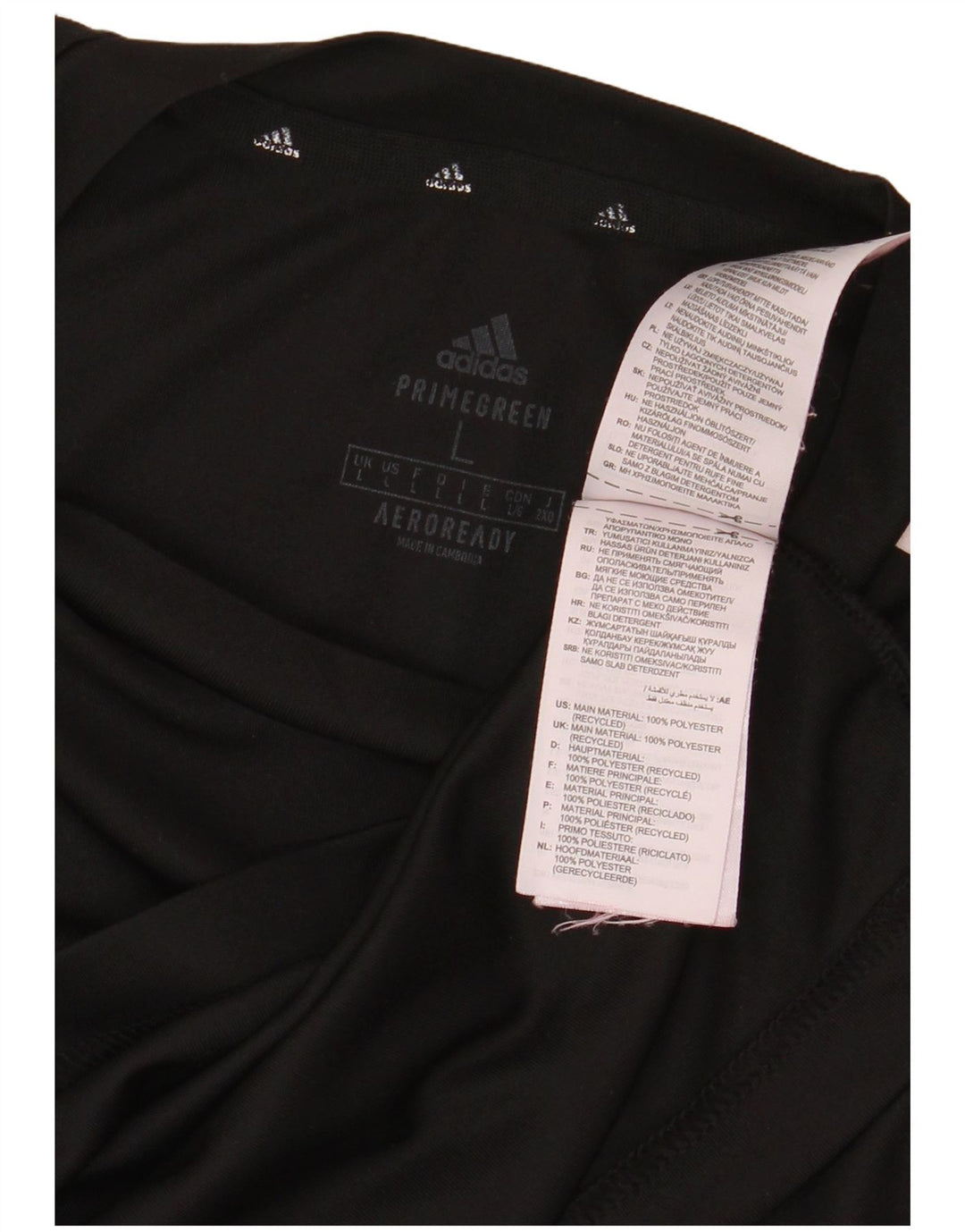 Adidas Mens Aeroready T-Shirt Top Large Black Polyester