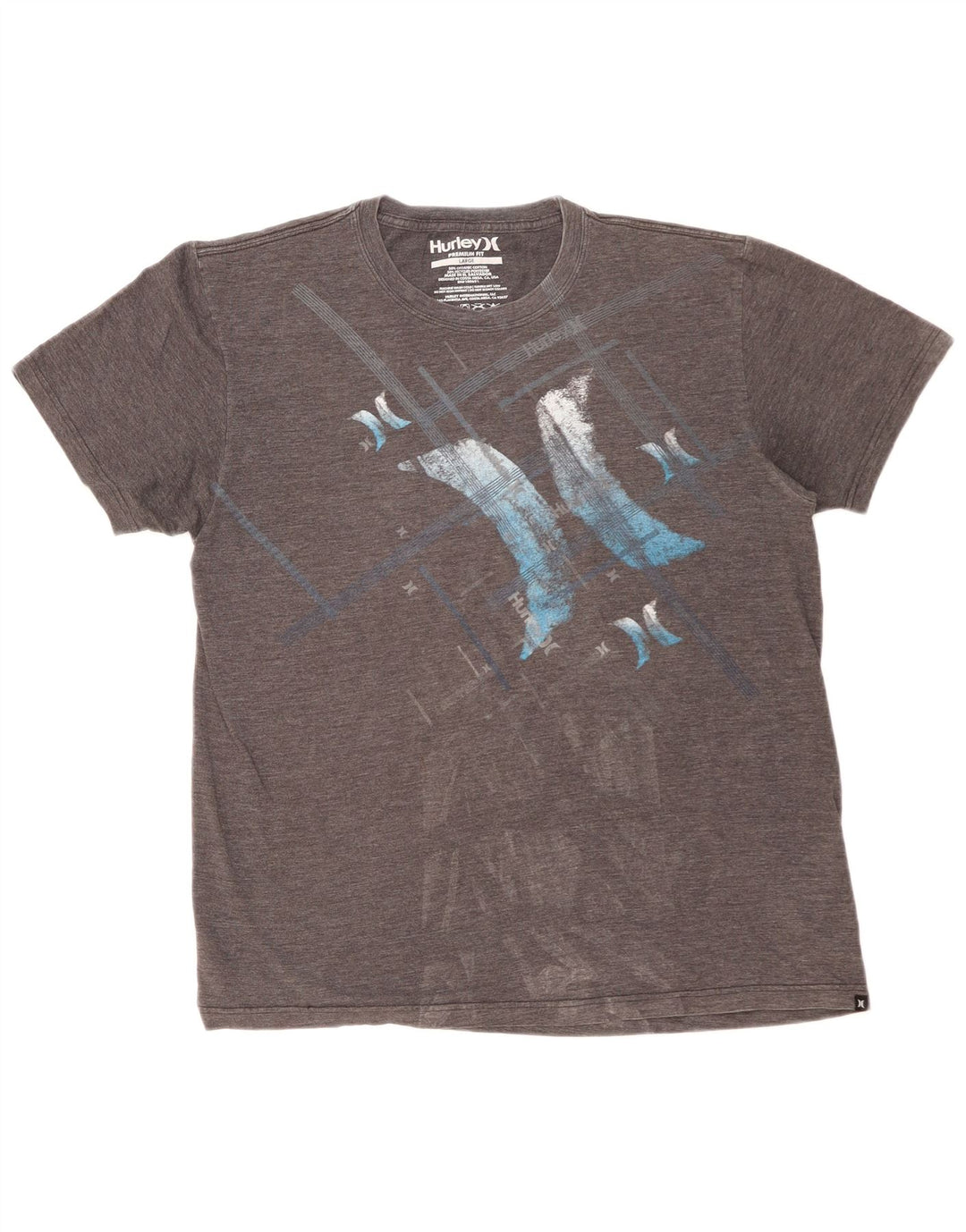 HARLEY Mens Premium Fit Graphic T-Shirt Top Large Grey Cotton