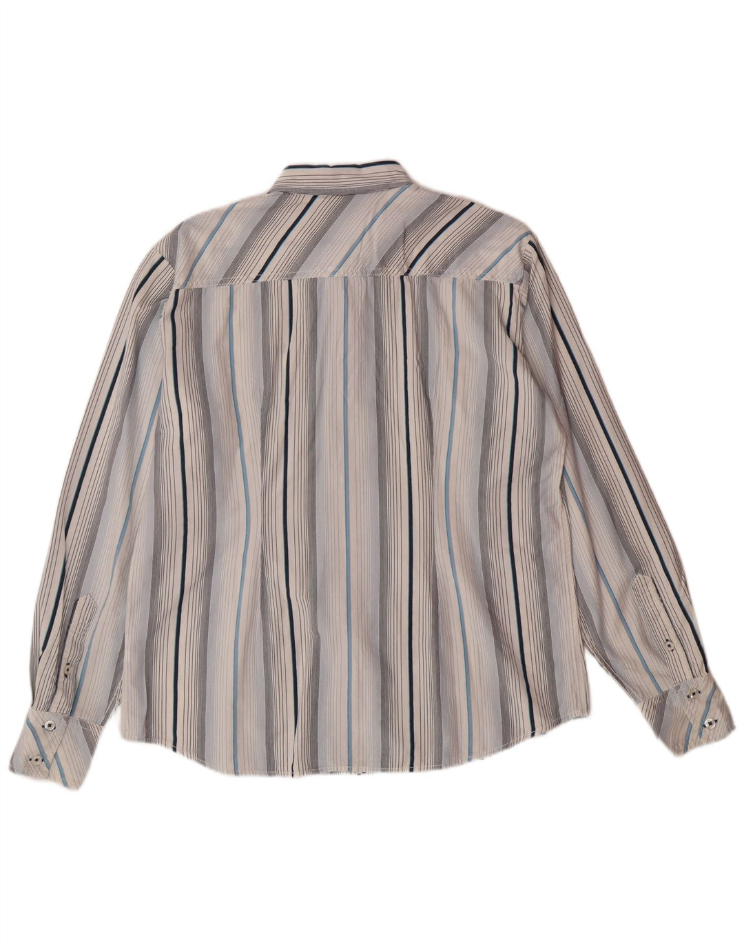 LEE Mens Shirt Medium Blue Striped Cotton