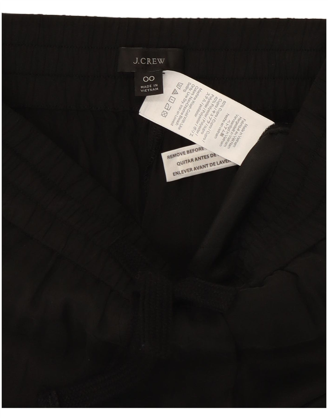 J. CREW Womens Joggers Casual Trousers US 00 2XS W22 L26 Black Cotton