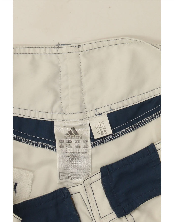 Adidas Mens Graphic Swimming Shorts Small  White Colourblock