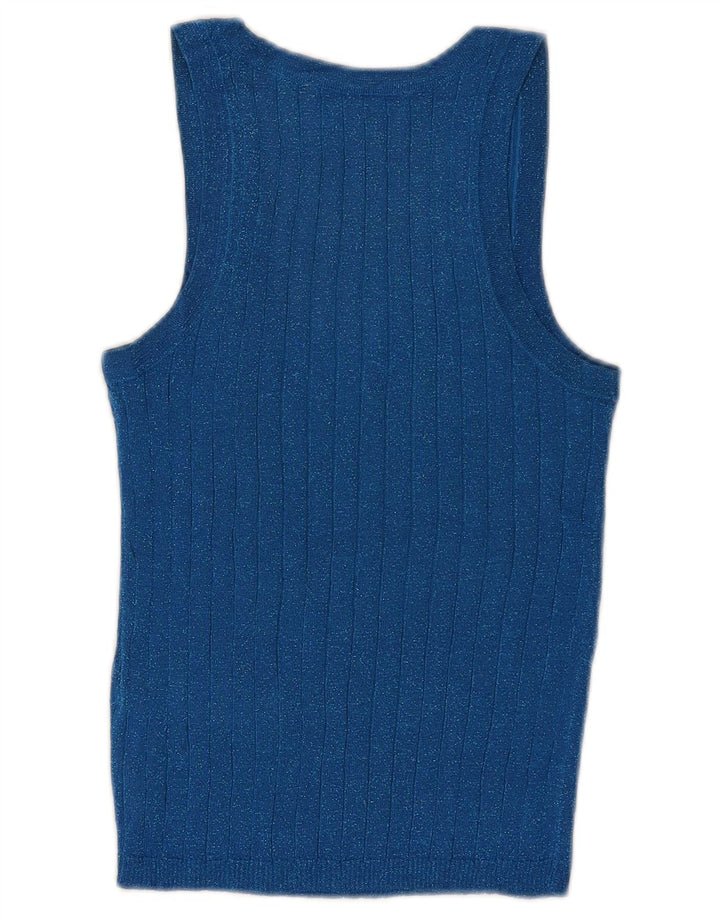 ZARA Womens Vest Top UK 8 Small Blue