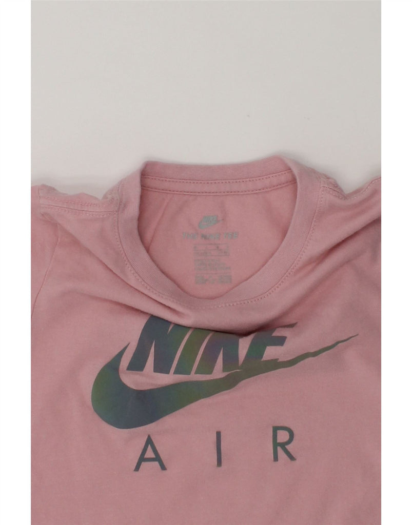 NIKE Girls Air Graphic T-Shirt Top 6-7 Years Pink Cotton | Vintage Nike | Thrift | Second-Hand Nike | Used Clothing | Messina Hembry 