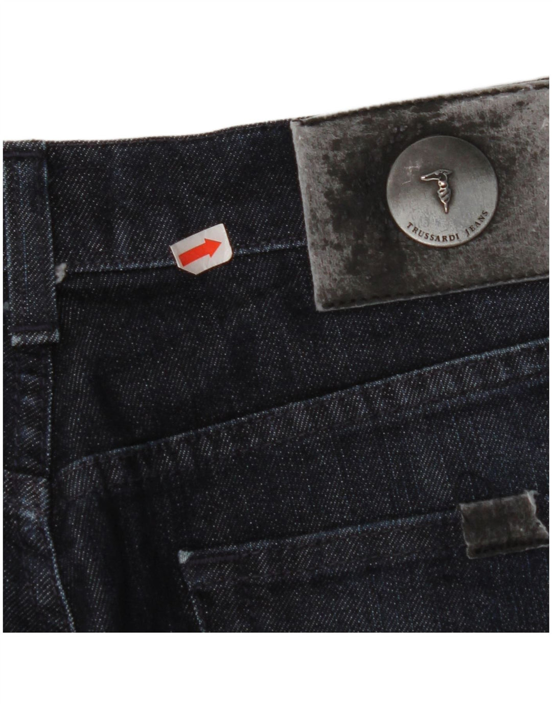 TRUSSARDI Mens Straight Jeans W33 L31 Navy Blue