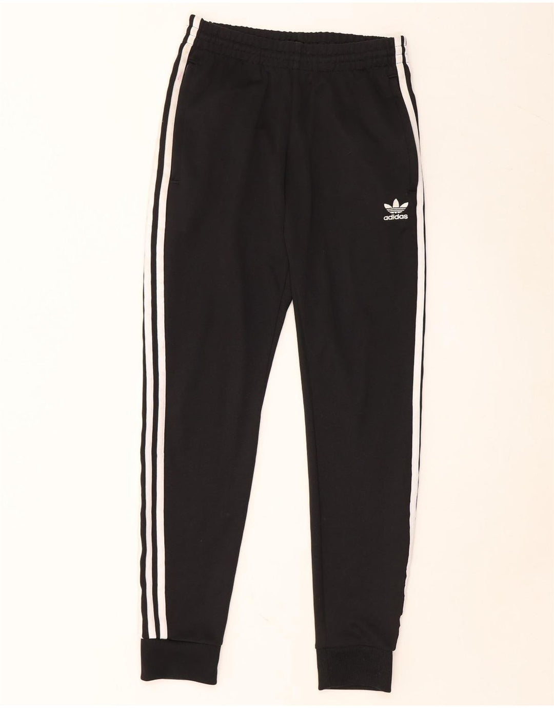 ADIDAS Mens Tracksuit Trousers Joggers Small  Black Polyester