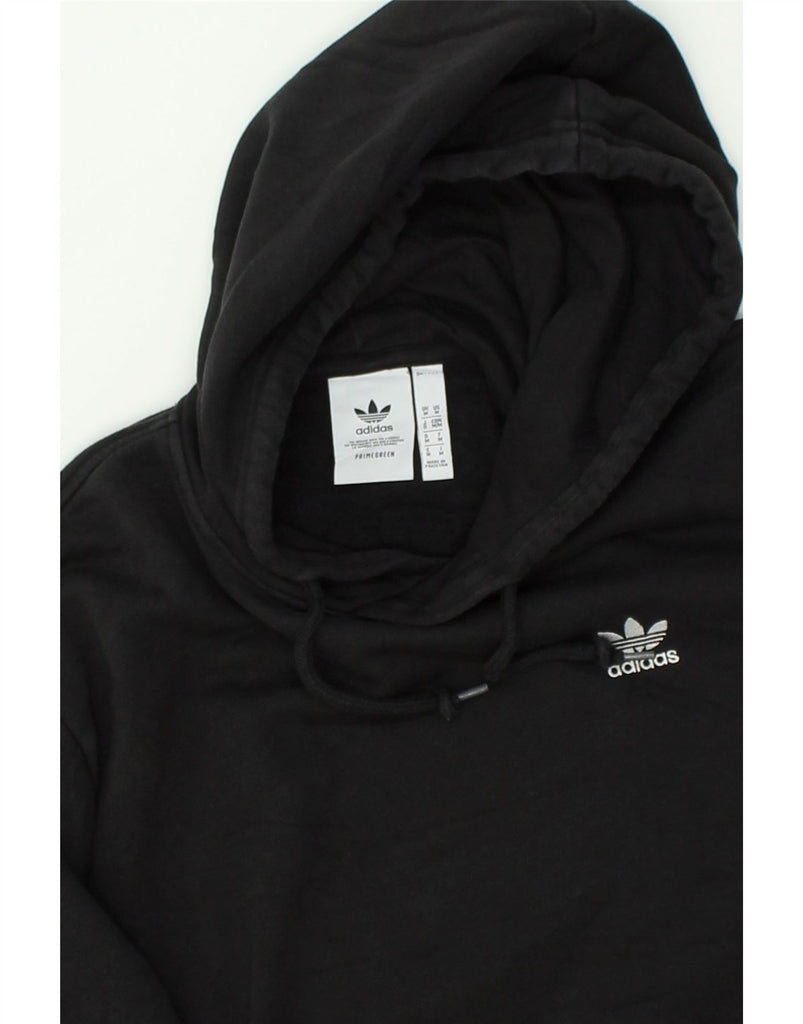 ADIDAS Mens Hoodie Jumper Medium Black Cotton | Vintage Adidas | Thrift | Second-Hand Adidas | Used Clothing | Messina Hembry 