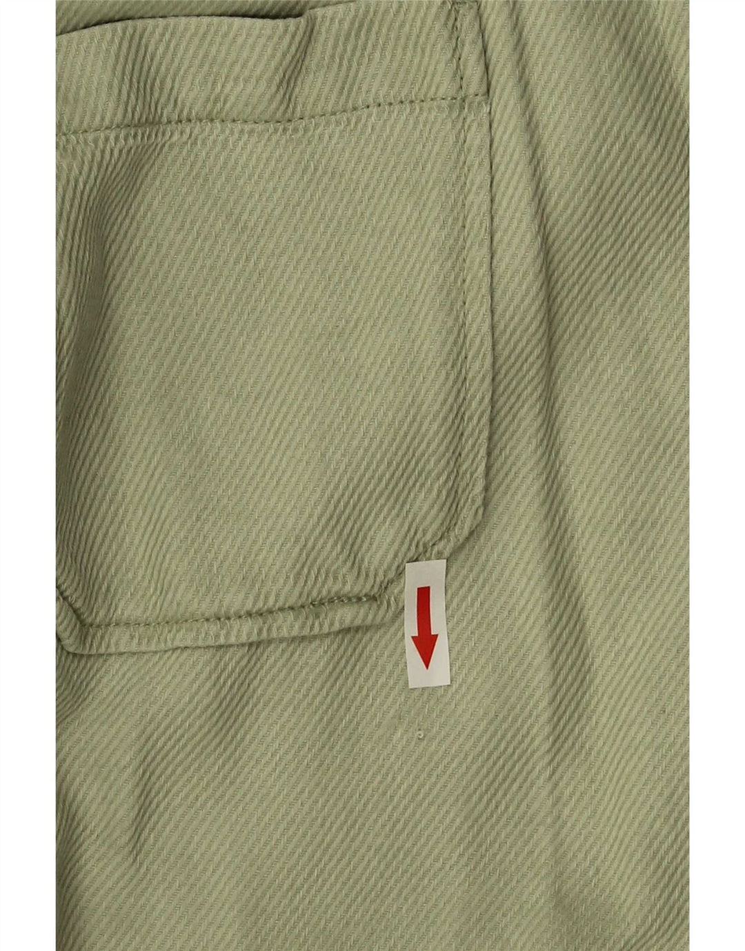 Zara Womens Oversized Bomber Jacket UK 10 Small Green Cotton