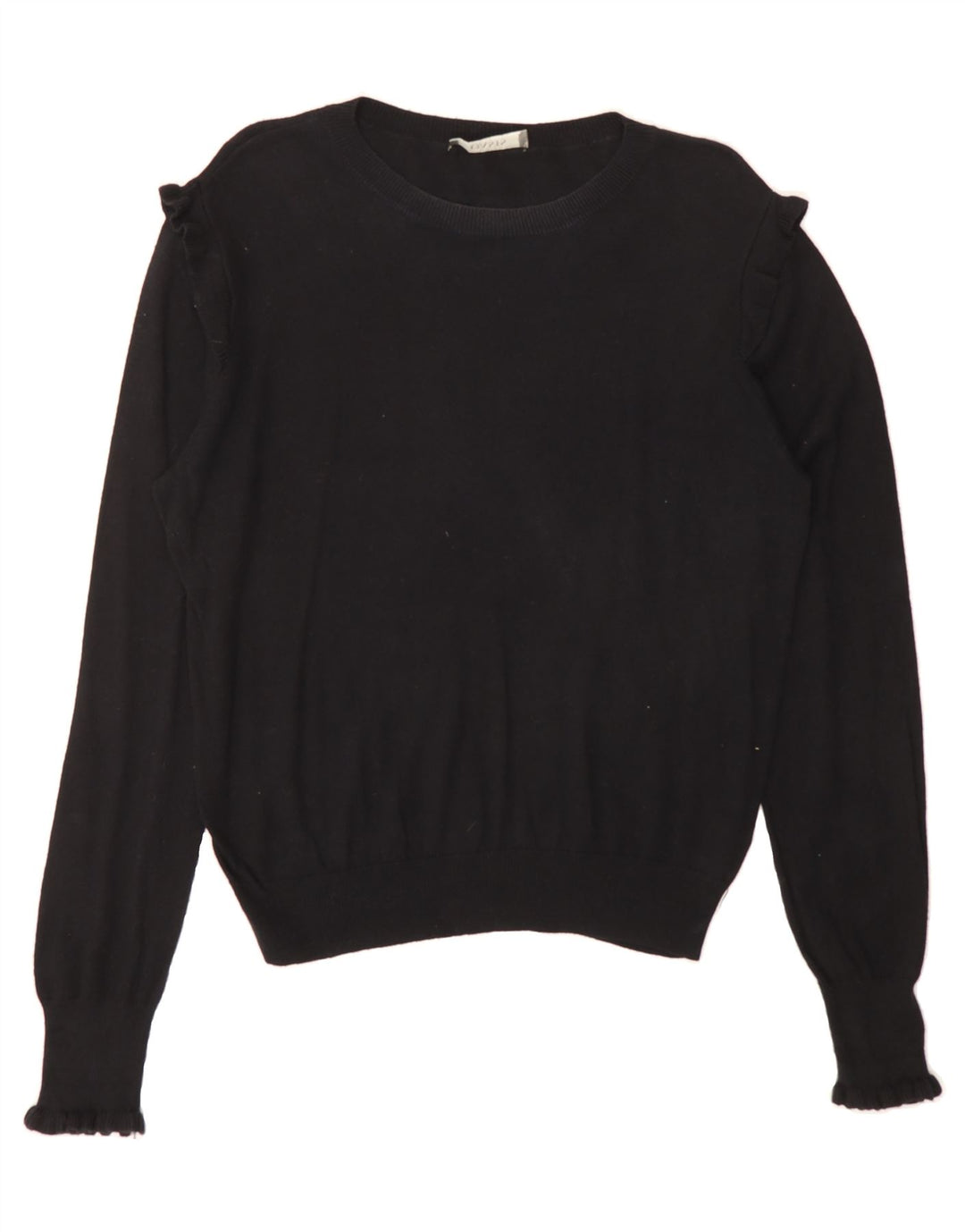 OASIS Womens Crew Neck Jumper Sweater UK 16 Large Black Cotton Vintage Oasis and Second-Hand Oasis from Messina Hembry 