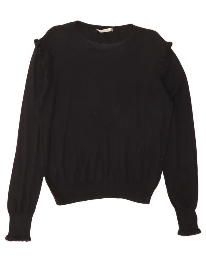 OASIS Womens Crew Neck Jumper Sweater UK 16 Large Black Cotton Vintage Oasis and Second-Hand Oasis from Messina Hembry 