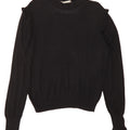 OASIS Womens Crew Neck Jumper Sweater UK 16 Large Black Cotton Vintage Oasis and Second-Hand Oasis from Messina Hembry 