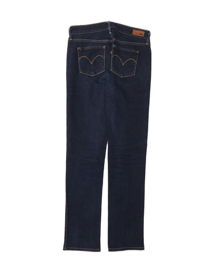 LEVI'S Womens Slight Curve Classic Rise Straight Jeans W29 L34 Navy Blue Vintage Levi's and Second-Hand Levi's from Messina Hembry 