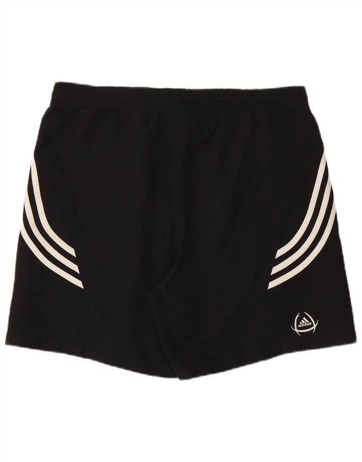 ADIDAS Mens Sport Shorts Large Black Polyester