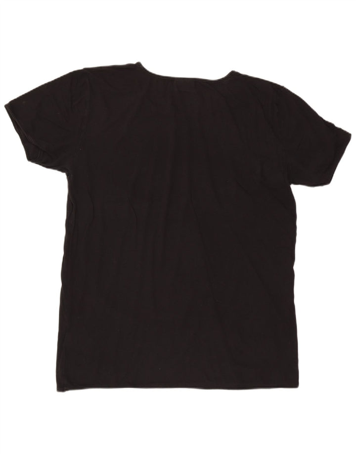 Hugo Boss Mens T-Shirt Top 2XL Black Cotton