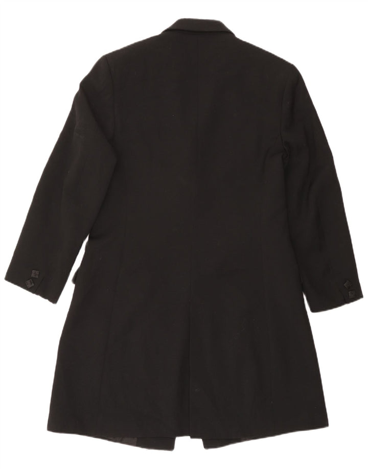 Vintage Womens Longline 4 Button Blazer Jacket UK 14 Medium Black