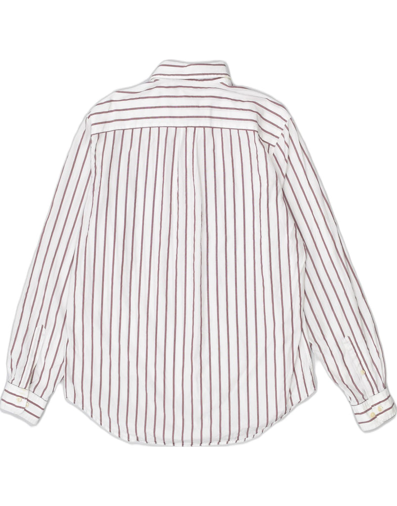 MASSIMO DUTTI Mens Shirt XL White Striped Cotton | Vintage | Thrift | Second-Hand | Used Clothing | Messina Hembry 