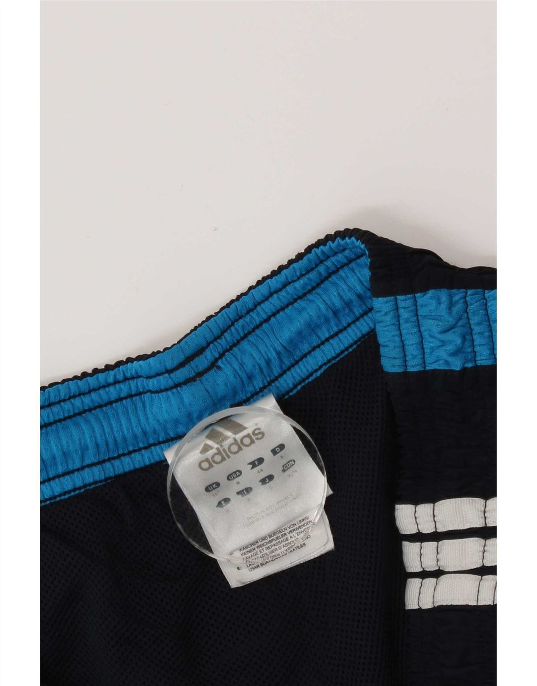 Adidas Mens Sport Shorts Large Navy Blue Colourblock Polyester