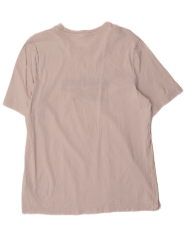 Reebok Mens Graphic T-Shirt Top Small White Cotton