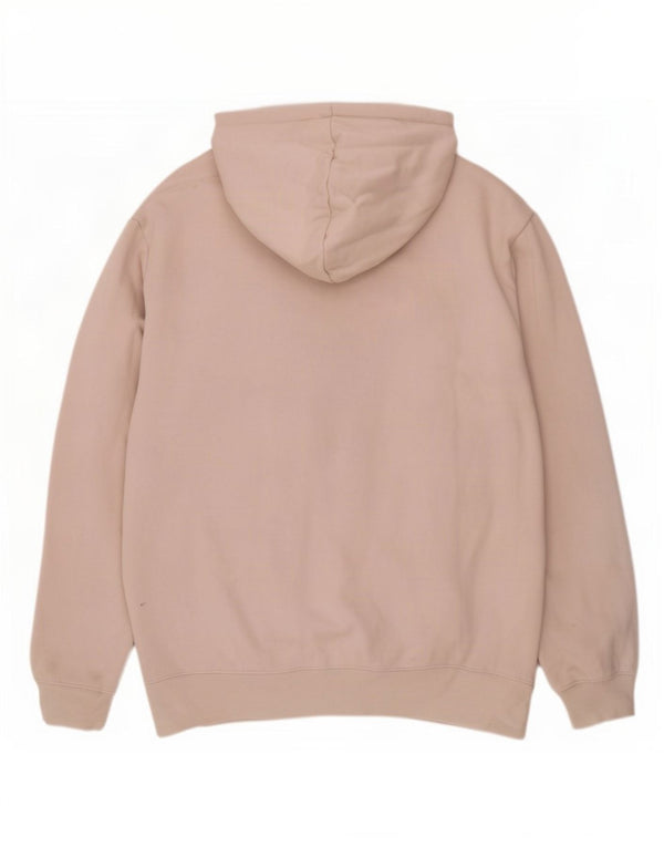 Adidas Mens Hoodie Jumper Large Beige Cotton