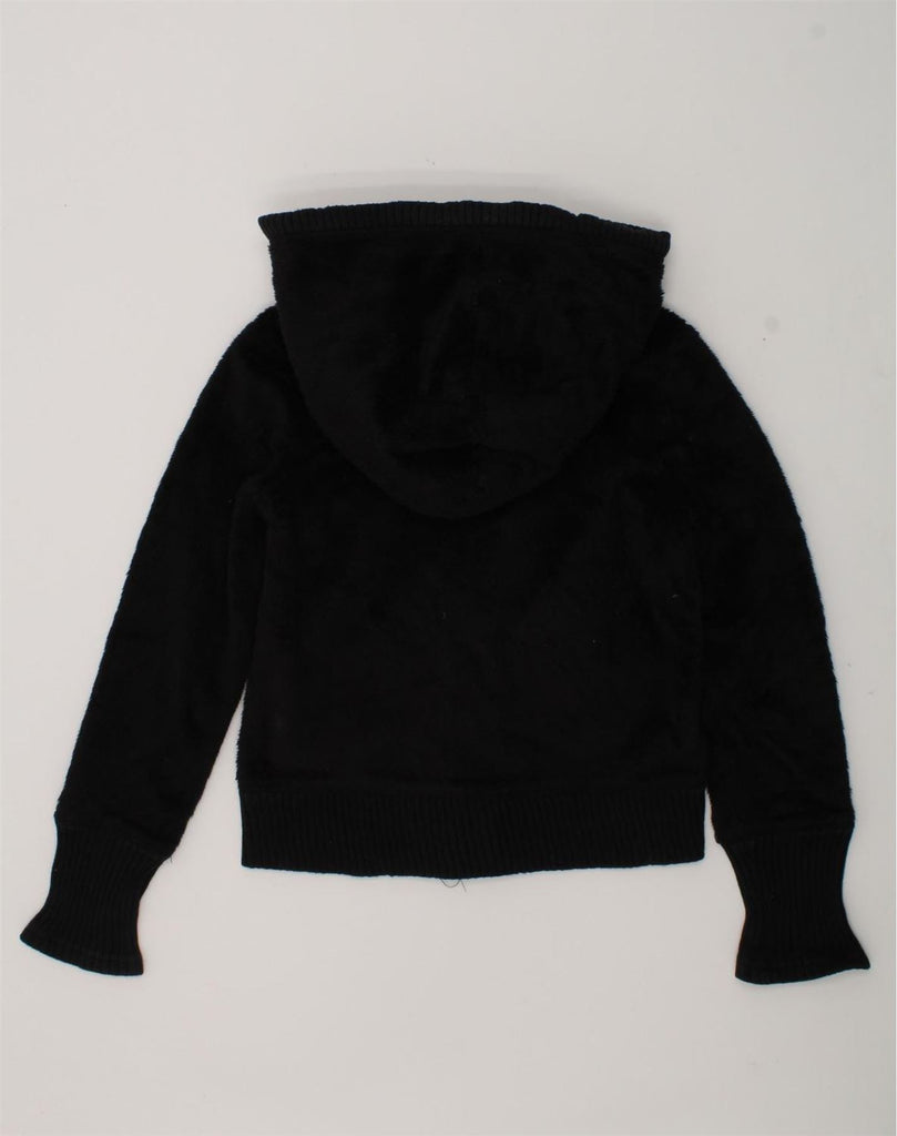 GAP Girls Hooded Fleece Jacket 6-7 Years Black Polyester | Vintage Gap | Thrift | Second-Hand Gap | Used Clothing | Messina Hembry 