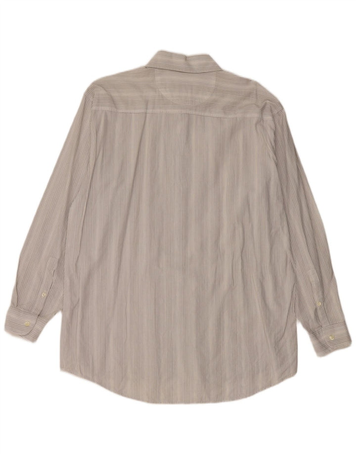 Levi's Mens Shirt Large Grey Pinstripe Cotton