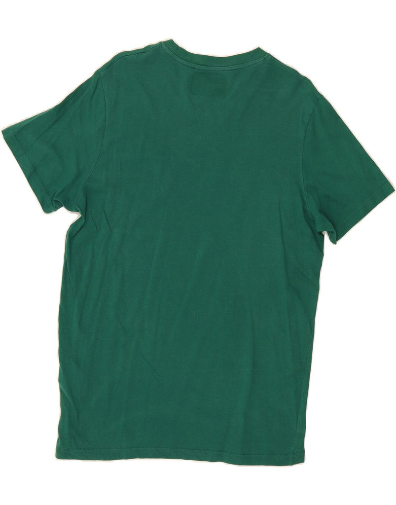 JACK & JONES Mens Graphic T-Shirt Top Large Green Colourblock Cotton Vintage Jack & Jones and Second-Hand Jack & Jones from Messina Hembry 