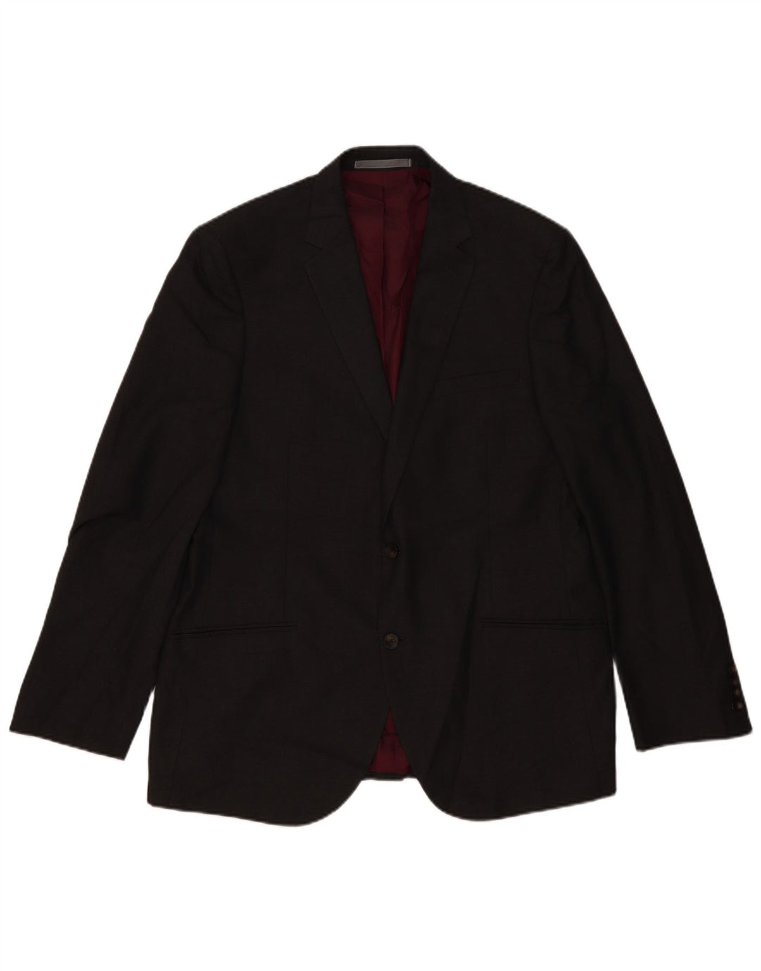 Marks & Spencer Mens 2 Button Blazer Jacket UK 44 XL Grey Polyester