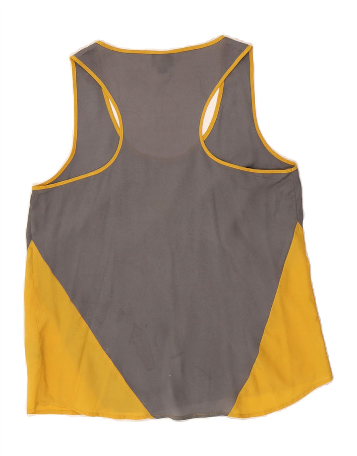 MOSSIMO Womens Vest Top UK 16 Large Grey Colourblock Polyester Vintage Mossimo and Second-Hand Mossimo from Messina Hembry 