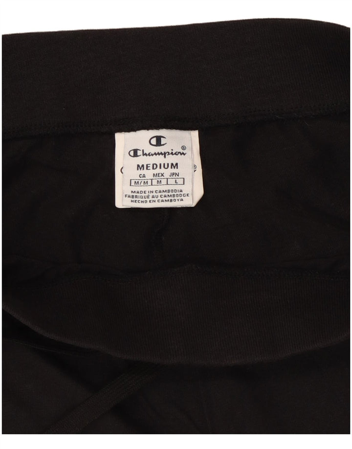 Champion Womens Sport Shorts UK 12 Medium Black Cotton