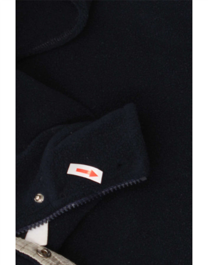 Colmar Mens Button Neck Fleece Jumper Medium Navy Blue Polyester