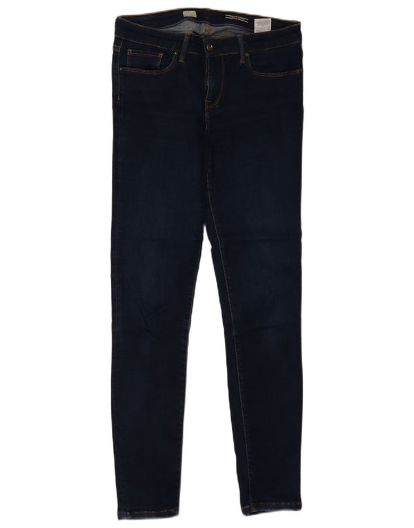 Tommy Hilfiger Womens Como LW Skinny Jeans W28 L30 Navy Blue Cotton