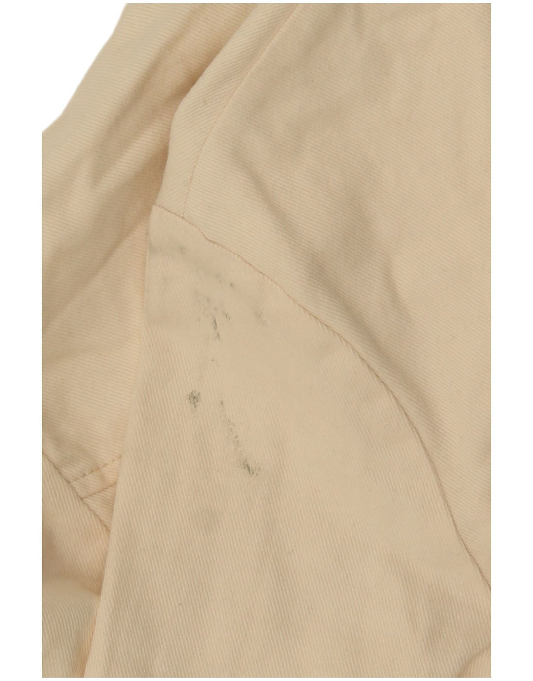 Zara Womens Crop Bomber Jacket UK 10 Small Off White